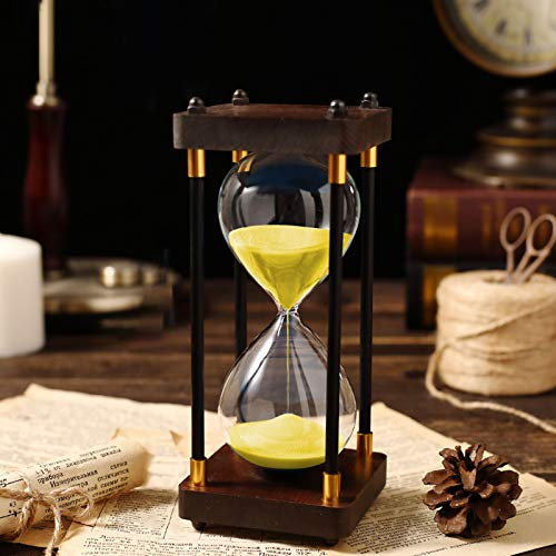 PLMM Sablier 15 Minutes Sablier Minuterie Décoration de la Maison Bureau Décoration Cuisine Minuterie 3/10/20/30/60 Minutes Minuterie Horloge Home Office Decor Cadeau Festival Noël(30 Minutes)