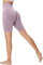 Memoryee Kurze Leggings Damen Push Up Booty Sport Nahtlose Shorts Hintern Heben Hohe Taille Bauchkontrolle Yogahose/D-Purple/M