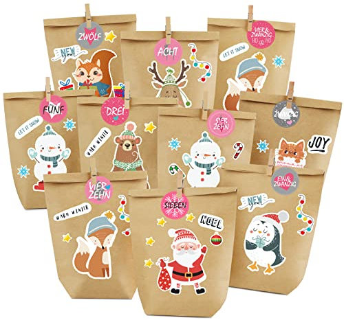 Adventskalender zum Befüllen, Adventskalender zum Selbstbefüllen – DIY Adventskalender zum Basteln – Adventskalender Selber Befüllen