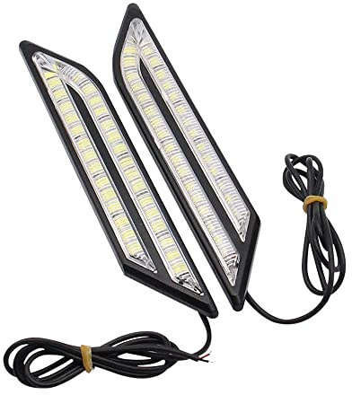 Bremsleuchte Universal Auto Tagfahrlicht LED Bremslichter Blinker Wasserdicht Auto Modifikation 12V Auto Bremslicht (Color : White)