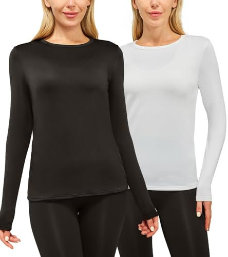 CL convallaria Intimo Termico Donna, Intimo Funzionale, termoattivo e Traspirante, Interno in Pile, Intimo Sci, Intimo Termico Morbido