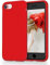 OitiYaa Liquid Silicone Case Compatible with iPhone SE 3/2 (2022/2020), iPhone 8/7 Case, 4.7 Inch, Soft Ultra Slim Protective Shockproof Phone Case with Anti-Scratch Microfiber Lining，Red