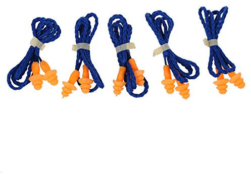 Renta 5 Paar Ohrstöpsel in Baumform, weiches Silikon, Gehörschutz