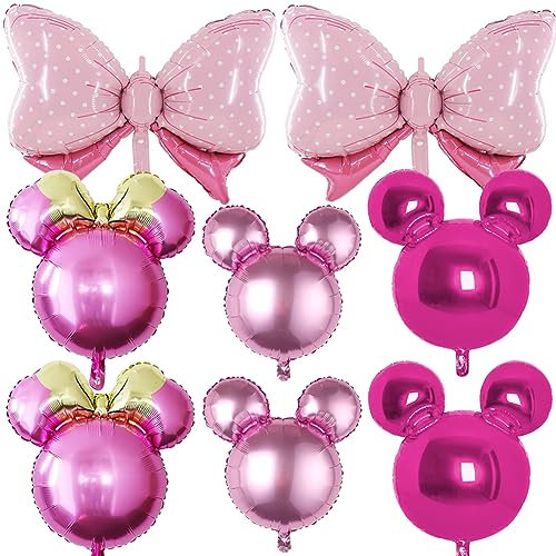 HGSHUO Luftballons Mouse Folienballon Geburtstag Balloons Bogen Ballon Mouse Geburtstagsdeko Themenparty Luftballons Helium Kindergeburtstag Dekoratione