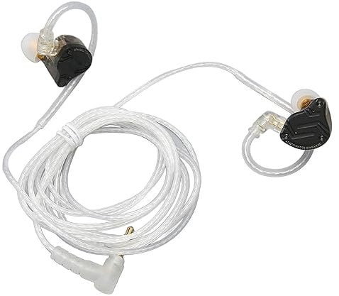 KZ ZS10 PRO X in Ear Monitor Headphones, 4BA 1DD HiFi Headset Wired Earphones, 0.75Mm 2 Pin Plug in Ear Monitor Headphones for Singers Musicians Drummers Audiophile