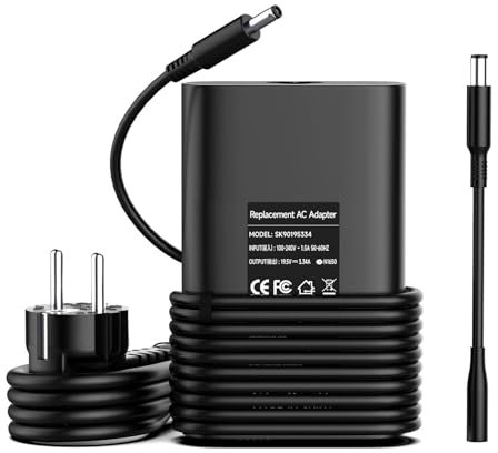 65W Chargeur pour Dell Inspiron 11 13 14 15 17 3000 5000 7000 3500 3505 3511 3793 5558 5559 5593 5567 5570 XPS 11 12 13, Dell Latitude Portable Adaptateur Secteur Cordon d'alimentation