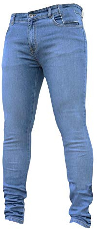 Jeans Taille Basse Coupe Droite Homme Jean Ultra Extensible Cintrée Hommes Jeans Stretch Slim Pantalon De Travail Couleur Pure Basique Décontracté Pantalons en Denim