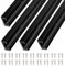 iMetrx T Tracks Woodworking Aluminum 36 inch Black 4 Pack with Screws for Universal T-Track Accessories