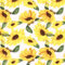 Popeline Baumwollstoff Blumen Zuschnitt ab 1m Meterware Oeko-Tex 100 Sommerstoff, Motiv:Sonnenblume