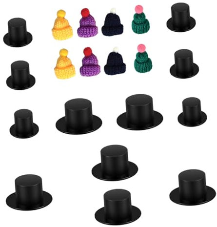 BESTonZON 120 Stück Weihnachts DIY Hut DIY Herstellungszubehör DIY Handwerksbedarf Weihnachtspuppenherstellungs Gadget Kinder Übungsspielzeug DIY Zubehör DIY Herstellungs Gadget