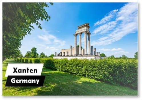 Kühlschrankmagnet Römischer Hafentempel Im Archäologischen Park Xanten - Niederrhein (NRW)