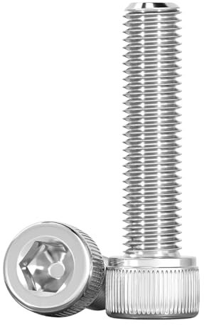 Drenky 20 Pièces Vis Cylindriques M5 X 35mm Vis Cylindrique à Six Pans En Acier Inoxydable A2 V2A Vis à Tête Cylindrique Norme DIN 912 / ISO 4762 Entièrement Filetée Boulons