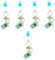 SAFIGLE 5pcs Milk Tea Cup Keychain Bag Pendant Decoration Car Key Accessory Key Ring Rucksack Key Fob Fruit Party Moving Sand Keychain Drink Key Chain Decor Milk Tea Keychain Acrylic Green