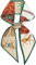 FonVan Seidenschal Seide Haarschal für Damen, Halstücher, Bandana, Satin Schal Kopftuch, Halstücher für Handtaschen, Handtaschen-Zubehör, Seidentücher Scarf (Green Horse)