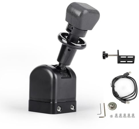 KIMISS Ergonomischer Handbremshebel für Truck Simulationsspiele – Handbremse mit realistischem Gefühl für G27, G29, G923, T300RS und T-GT | Plug & Play | Einfache Montage |