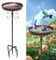 YedZen 35inch Metal Bird Bath Stand, 35In Vintage Freestanding Birdbaths Supports with 5-Pronged Base, Upgraded Detachable Bird Bath Feeder Bowl for Outdoors Garden, Patio, Yard, Lawn Decoration