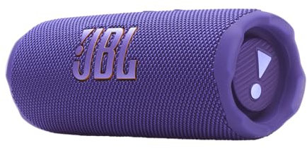 JBL Flip 7 Speaker Bluetooth Portatile Wireless, 16 Ore di Autonomia, Impermeabile IP68, Resistente alla Polvere e Antiurto, Suono Pro con AI Boost, Connessione Multi-Speaker Auracast, Viola
