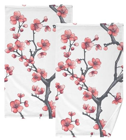 China Pflaumenblüten-Handtücher, Mikrofaser, Spa-Handtücher, Handtücher für Küche, dekorativer Bad-Waschlappen, Weihnachtshandtücher für Badezimmer, Gesicht, 100 % Baumwolle