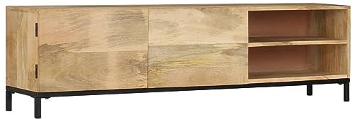 Fasba Mangoholz Massiv TV Schrank 145x30x41 cm Fernsehschrank Fernsehtisch Lowboard