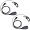 HYSHIKRA Auricolare radio compatibile con Retevis Baofeng UV5R Kenwood TK250 Walkie Talkie Headset con PTT e microfono (nero G, 2 pezzi)