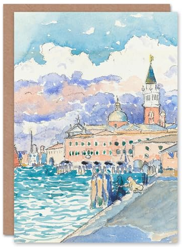 Artery8 Henri Edmond Cross Art Card Venice Grand Canal Watercolour