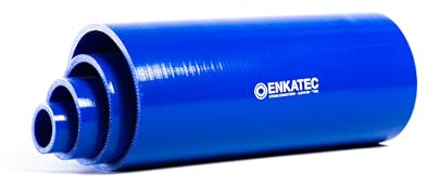 ENKATEC® Tuyau en silicone de 250 mm Tuyau de refoulement d'air Tuyau pour turbo Tuyau pour radiateur Tuyau pour liquide de refroidissement Tuyau LLK pour véhicule universel résistant à la chaleur ID