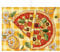 Tapete de secado de platos con temática de pizza para encimera de cocina, tapete absorbente de platos floral amarillo elegante, almohadilla de secado de microfibra de verano para protector de barra de