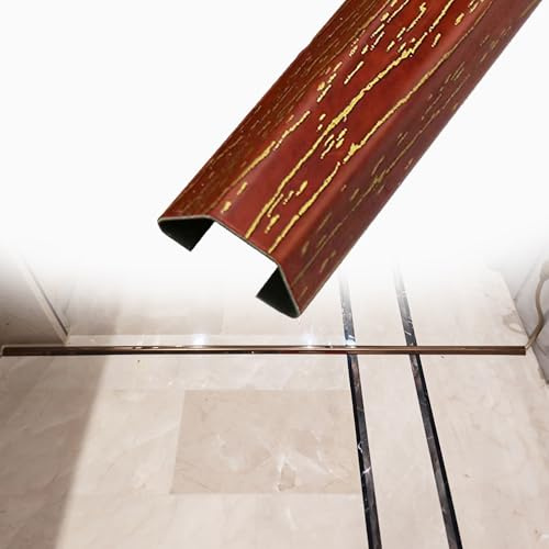 kabelkanal 20 38 60 100 Mm Breite Kabelkanalabdeckung Aus Edelstahl, Kabelkanal Zur Wandmontage Für Labor/Werkstatt, Kabeldeckel Aus Holzmaserung(H,L x Outer Width 50cm x 38mm)