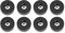 Adam Hall Hardware 4907 M8 AH - Lot de 8 pied caoutchouc 38 x 15 mm en sachet