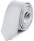 Ladeheid Herren Schmale Krawatte SP-5 (150cm x 5cm, Platin)
