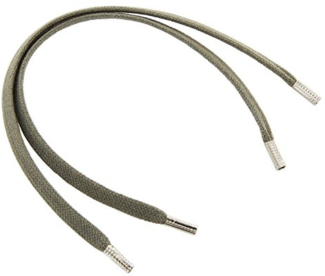 REMA 1 Paar Schnürsenkel Mittelgrau - flach - schmal - ca. mm breit von 5 cm - 300 cm (130 cm, Mittelgrau)
