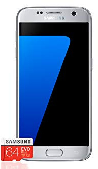 Samsung Galaxy S7 Smartphone Bundle (5,1 Zoll (12,9 cm), 32GB interner Speicher) + Samsung EVO Plus 64GB Speicherkarte - Deutsche Version