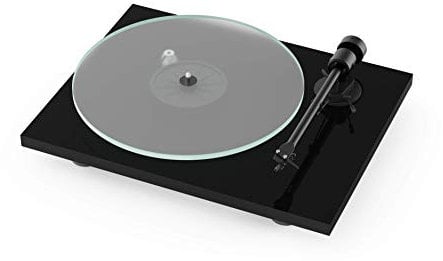 Pro-Ject T1 BT, Audiophiler Einstiegs-Plattenspieler der neuen Generation mit Wireless Audio Streaming und eingebautem Phono-Preamp (Piano Schwarz)