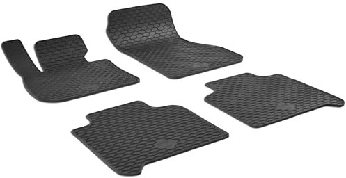 Walser DirtGuard Gummi Fussmatten Auto für BMW 2 (F46) 07/2014-Heute, 100% passgenaue Auto Fußmatten, robuste Universal Fußmatte Auto, Gummimatten Auto