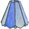 Minkissy Lampenschirm Buntglas Ersatzschirm Ersatzglas Lampenglas Lampenabdeckung für E27 Tischlampe Wandlampe Stehlampe Wandleuchte Pendelleuchte Kronleuchter Deckenleuchte Blaue Glaslampe