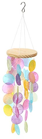 Traumfänger Windspiel Aus Perlmutt, Bunt Schale Glockenspiel Windspiele Fensterschmuck Ornamente Anhänger, Mobile Gartendeko Für Fenster Zimmer Outdoor Terrasse (Stil D)