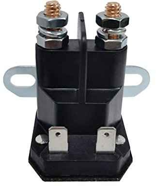 SPORTARC Anlasser Magnetschalter Rasenmäher Magnetschalter Teil Magnetschalter Aufsitzmäher 12V 4 Anschlüsse Rasentraktor Rasenmäher 1873611