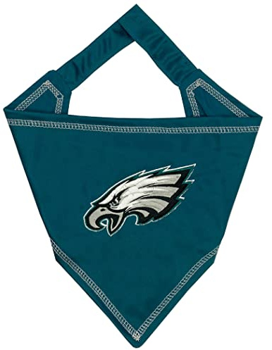 Pets First NFL Philadelphia Eagles TIE Bandana, Large/X-Large. Dog Bandana Scarf Bib for Pet Cat Dog. The Ultimate Game-Day, Party Bandana