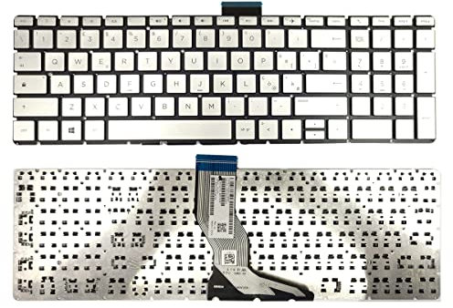 Generico Tastiera Italiana per Notebook HP 15S-DY 15S-EQ 15-EF 15S-FQ 15-GW 15-bs127nl Silver [Senza Frame]