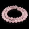 RUBY 45 pièces Perle Pierre Naturelle, 8mm Pierre Semi Precieuse Perles Bracelet avec Perles de Quartz Rose Pierre pour la Fabrication de Bijoux (Quartz Rose)