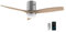 Cecotec Ventilador de Techo con Luz y Wifi EnergySilence Aero 5600 Steel Aqua Connected. 40 W, 52” con 3 Aspas, Mando a Distancia, Protección IP44, Modo winter-summer, Temporizador