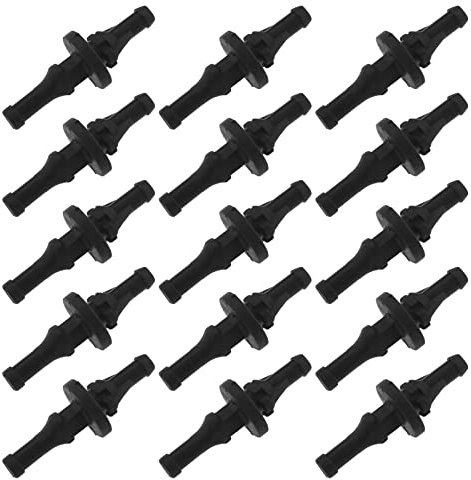VGOL 40Pcs Rubber Screw Pin Replacement PC Case Fan Mounting Pin Soft Rubber Anti Noise Reducing Vibration Screws 29x10.5mm Black