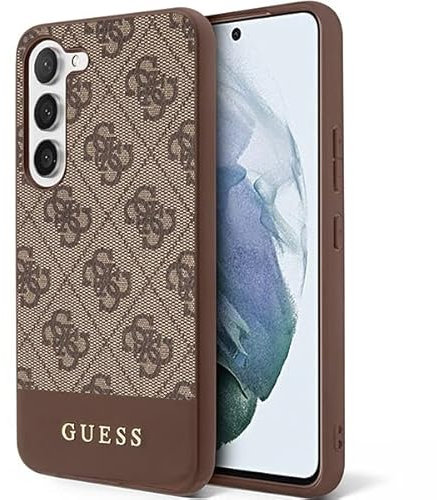 Hülle Guess GUHCS23MG4GLBR Samsung S23+ S916 braun 4G Stripe Collection