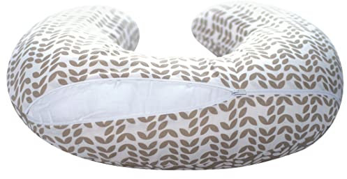 Mother hood Bezug für das Stillkissen Öko-Tex Standard 100, Blatt beige Classic