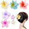 Confezione da 5 mollette per fiori Bauhinia, fermagli per capelli extra, clip per accessori per capelli per ragazze, fermagli per capelli spessi, con 2 mollette per fiori opache