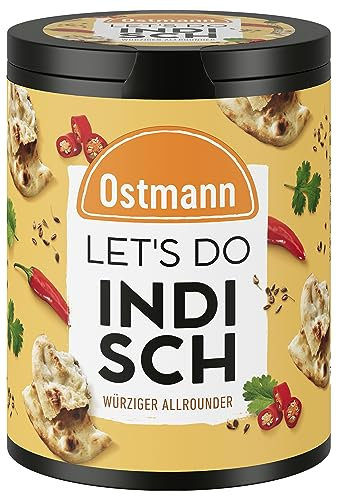 Ostmann Gewürze - Let's Do Indisch | Indische Gewürzzubereitung für Currys, Tofu oder Dhal | Würziger Allrounder mit Koriander und Kurkuma | 70 g in recyclebarer Metalldose
