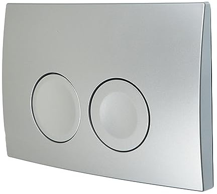 Carpango Zweiknopf WC Betätigungsplatten 2 Betätigungsplatten für Geberit für Delta 21 Chrom Zweimengenspülkasten 115125111 matt verchromt