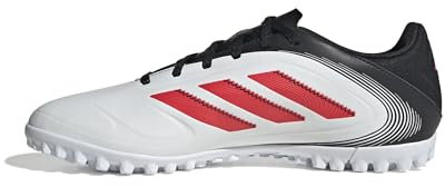 adidas Copa Pure III Club Turf Football Boots, Scarpe da Calcio Unisex-Adulto, Ftwr White/Lucid Red/Core Black, 42 EU