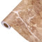 sourcing map Papier peint autocollant effet marbre imperméable pour comptoir de cuisine, armoire, salle de bain, 80 x 500,4 cm, marron