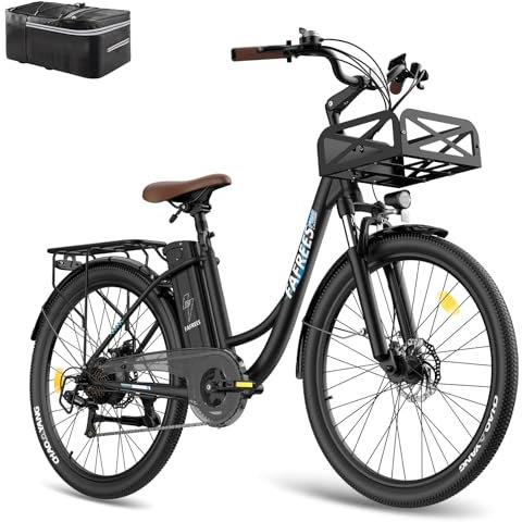 Fafrees F26 Lasting [ Offiziell ] E Bike Damen 26 Zoll 36V 20,3AH Akku, E-Bike Herren 250W, Elektrofahrräder Max. 25km/h, E Fahrrad, E Mountainbike Ebike, Pedelec City Ebike 120kg für Erwachsene